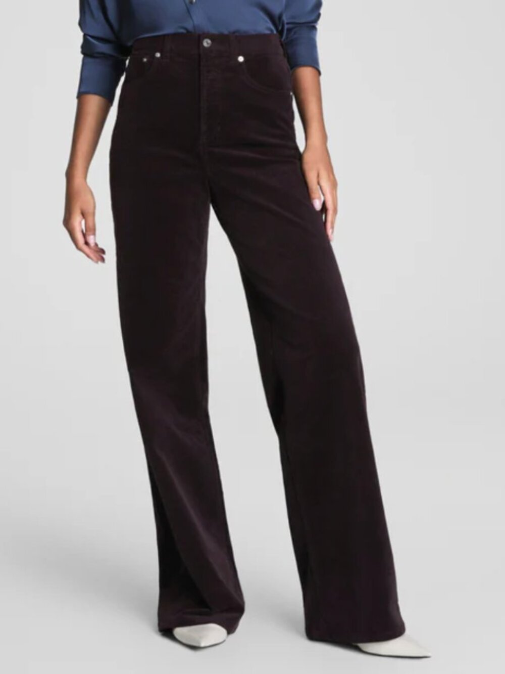 SPANXshape™ Authentic 360 Corduroy Wide Leg Jeans XL NWT